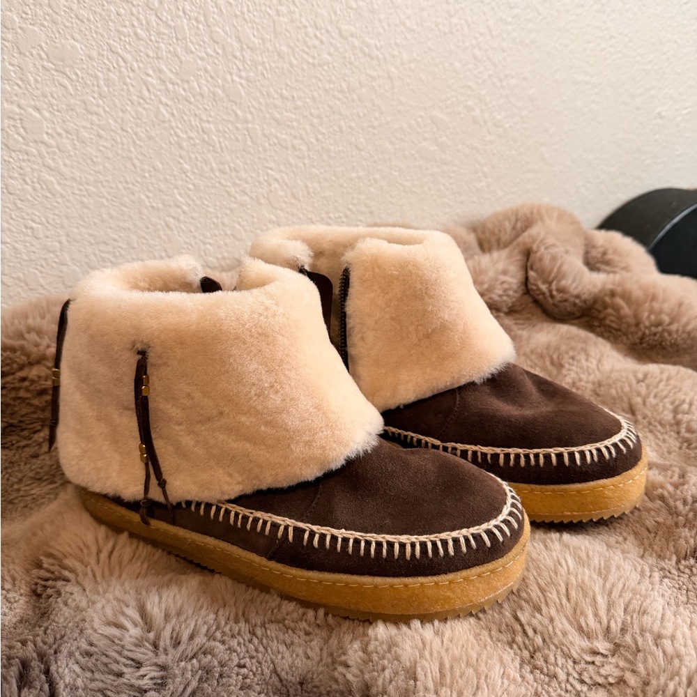 Cozy Brown and Cream Moccasins for Women